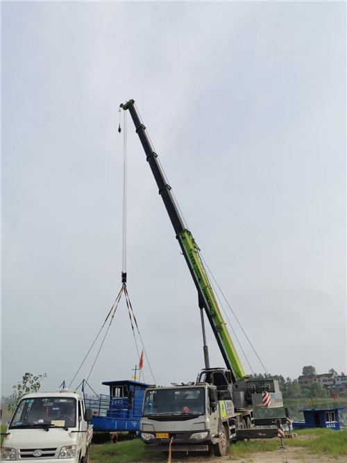 仙居县桥梁建设吊装案例